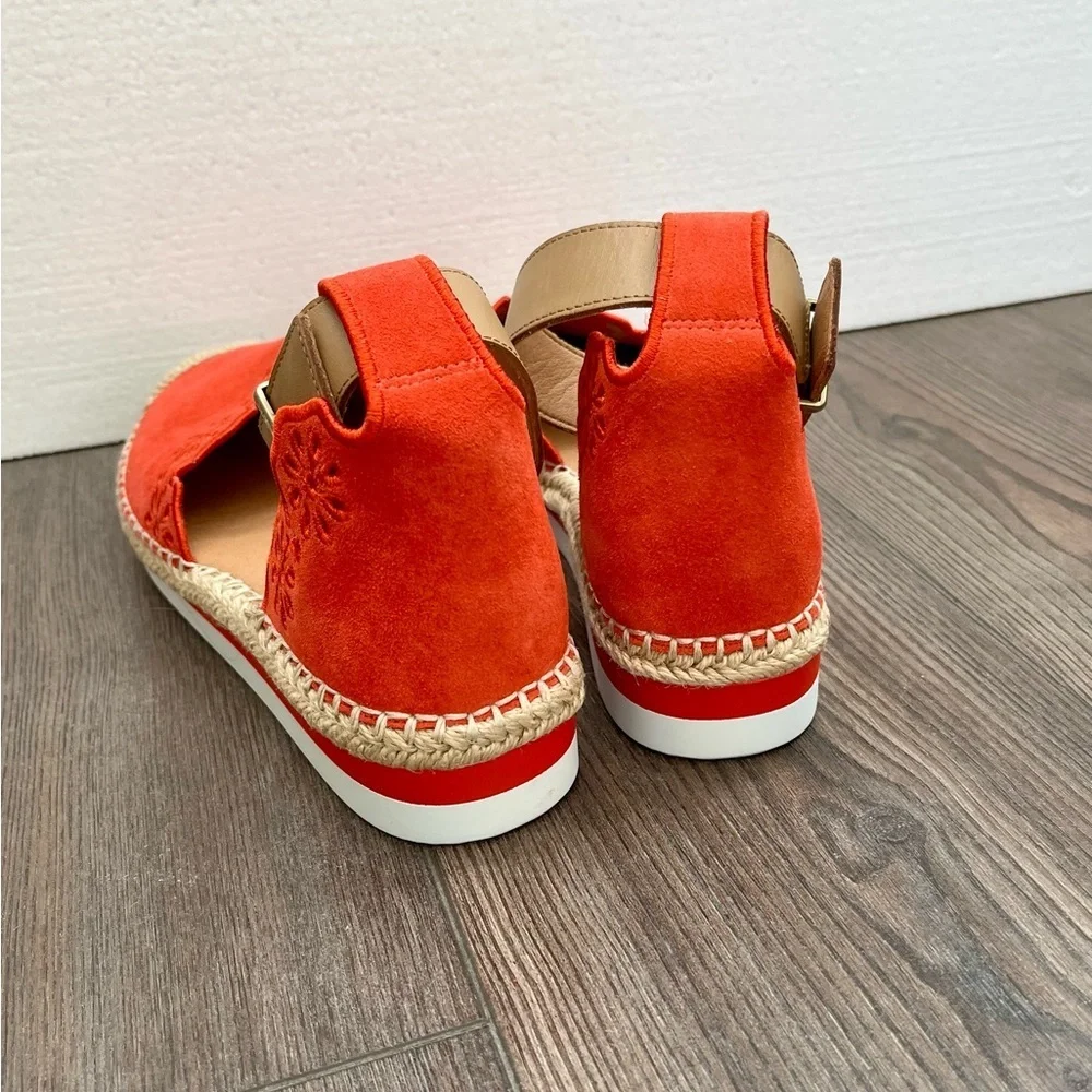Crown Orange Espadrille Flats